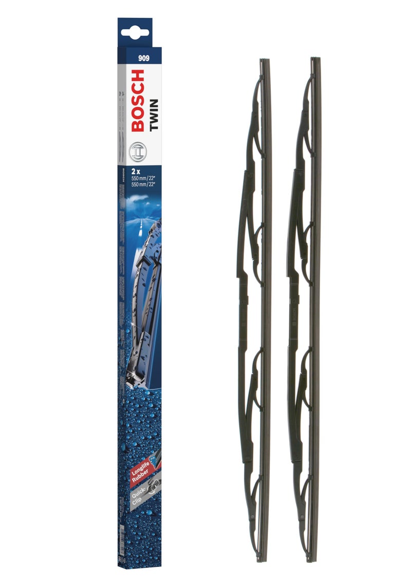 Bosch 3397001909 Twin Standard Original Equipment Replacement Wiper Blade2222 Set of 2